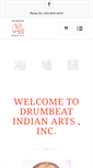 Mobile Screenshot of drumbeatindianarts.com