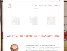 Tablet Screenshot of drumbeatindianarts.com